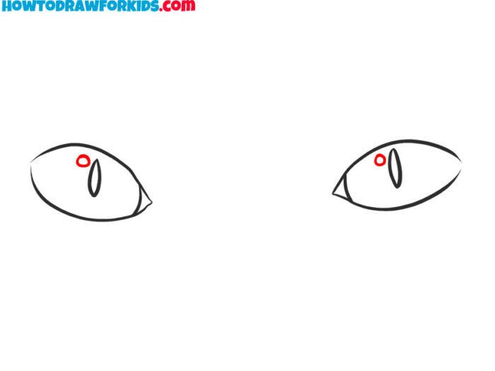 cat eye drawing easy