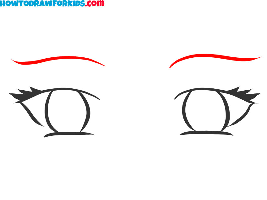 how to draw simple manga eyes