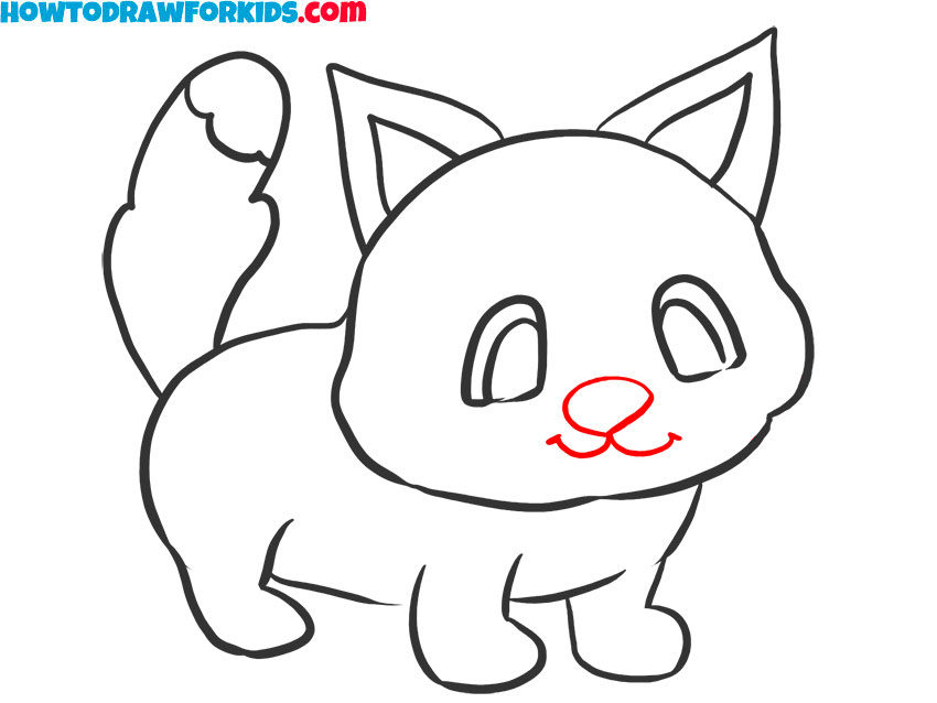 cartoon cat drawings easy