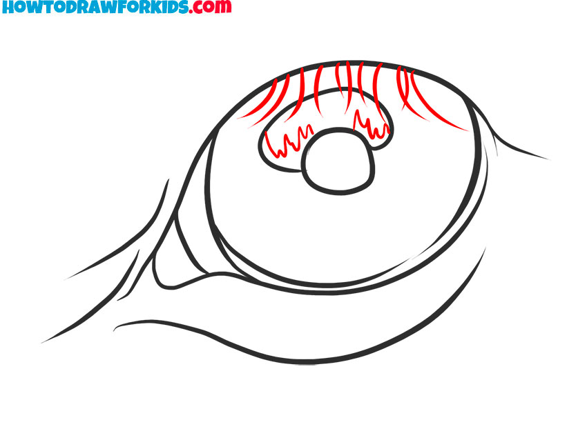 horse eye drawing simple
