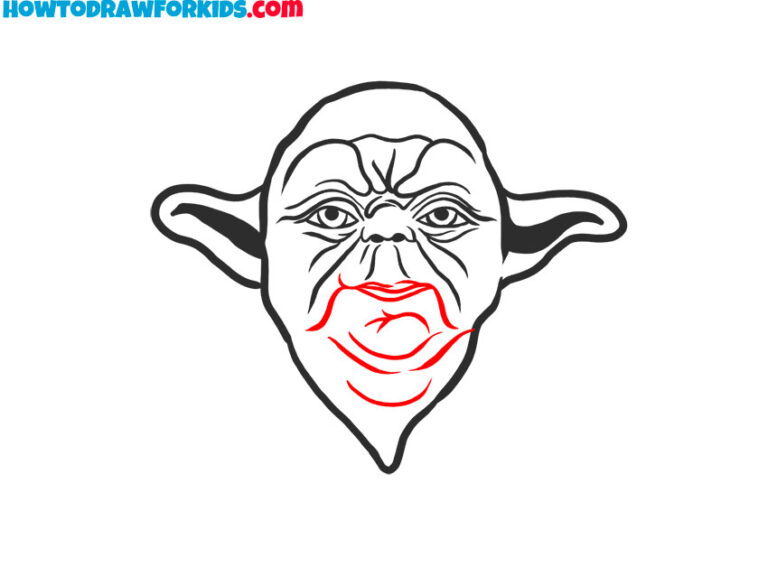How to Draw Yoda Face Easy Drawing Tutorial For Kids