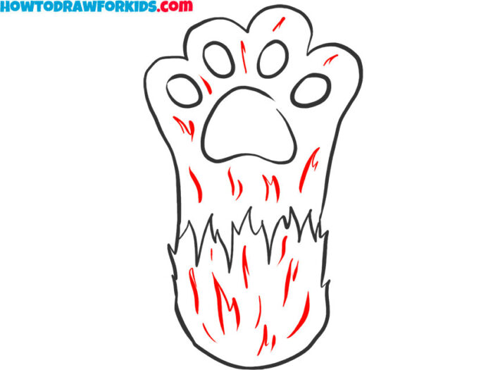 How to Draw a Cat Paw Easy Drawing Tutorial For Kids