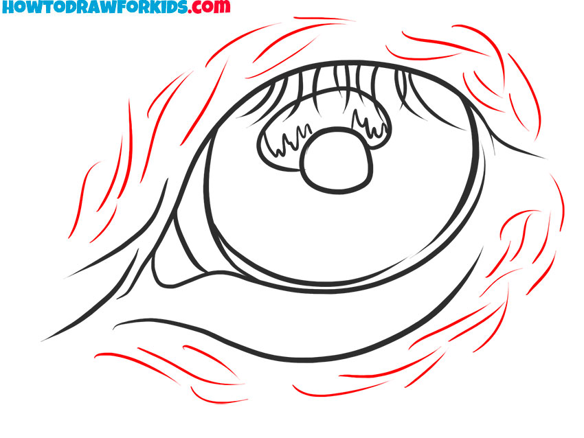 horse eye drawing tutorial