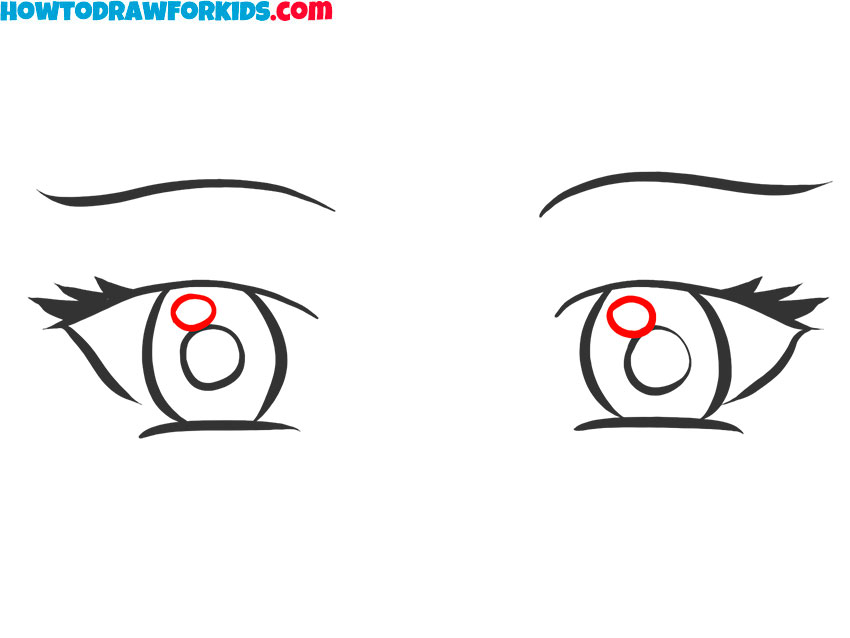 manga eyes pencil sketch
