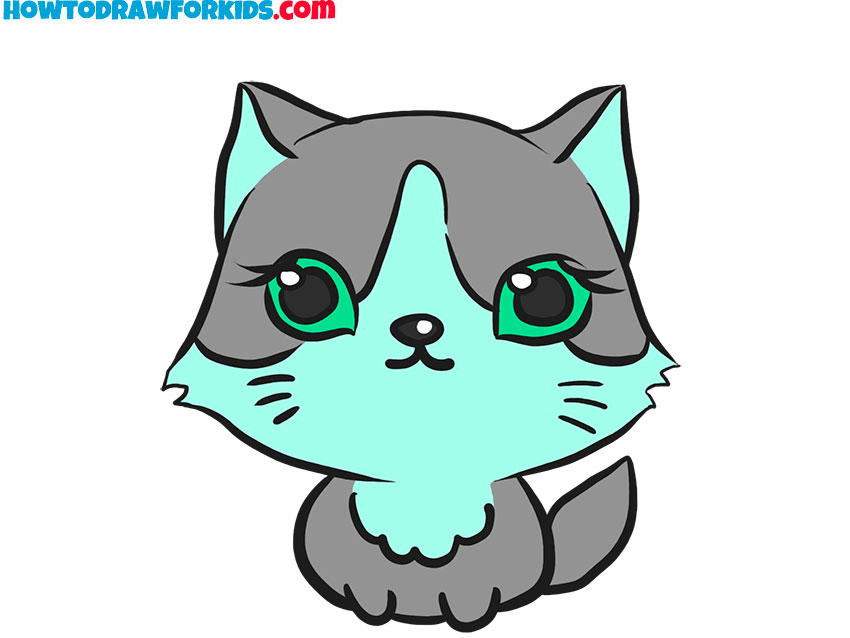 cute kitty cat drawing