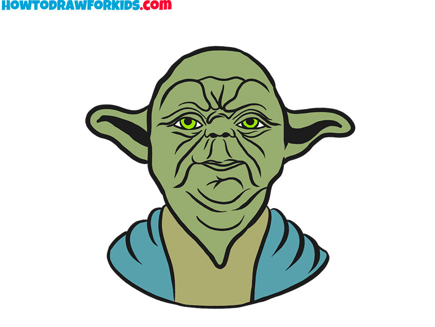 Learn How to Draw a Baby Yoda (Star Wars) Step by Step : Drawing Tutorials