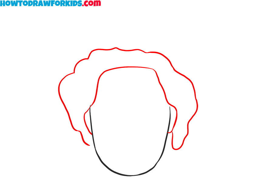 How to draw Queen Elizabeth quickly