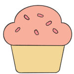 How to Draw a Cupcake for Kindergarten