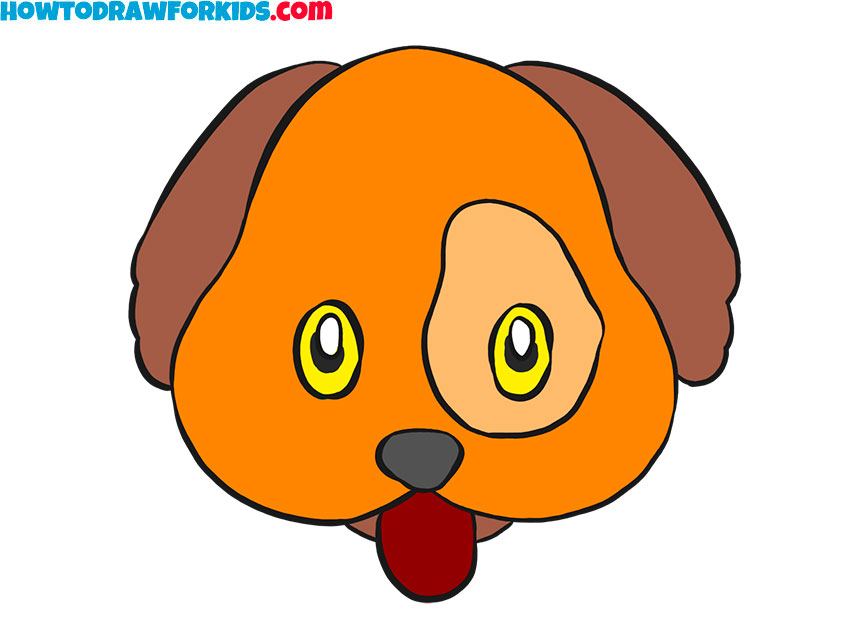 How to draw a Dog Emoji
