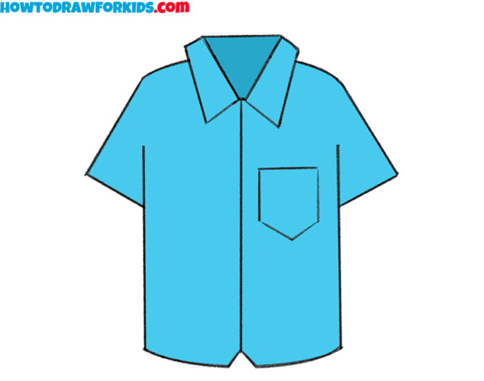 How to draw a Polo Shirt for kindergarten Easy Drawing Tutorial For Kids