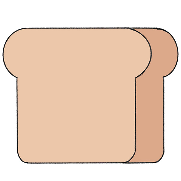 How to Draw Bread for Kindergarten Easy Drawing Tutorial For Kids