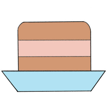 How to Draw a Cake for Kindergarten