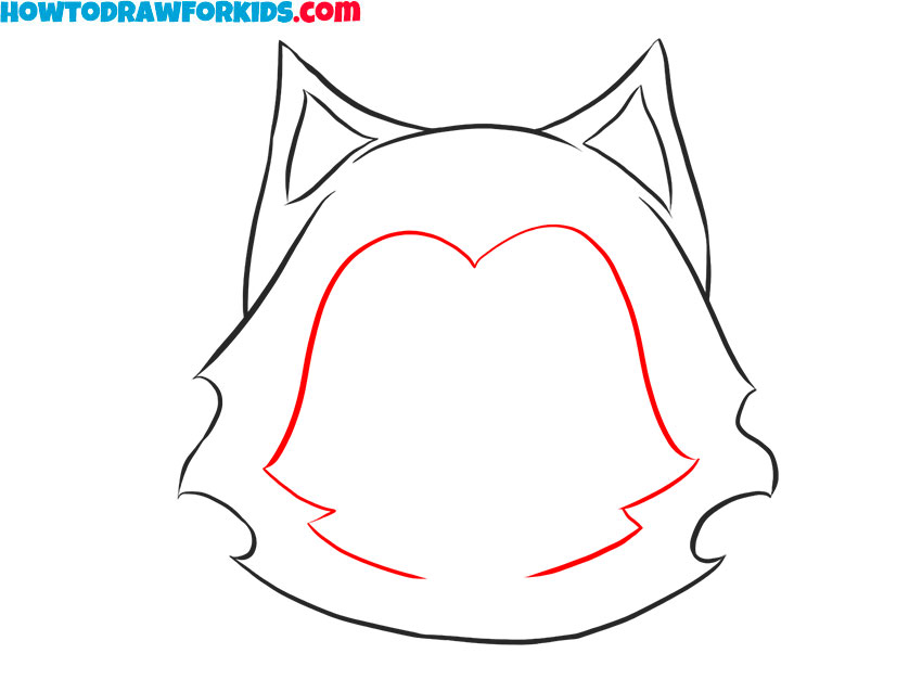 How to draw a cartoon Husky Face