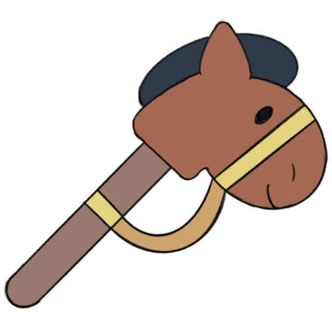 How to Draw a Hobby Horse for Kindergarten