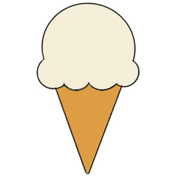 How to Draw an Ice Cream Cone for Kindergarten