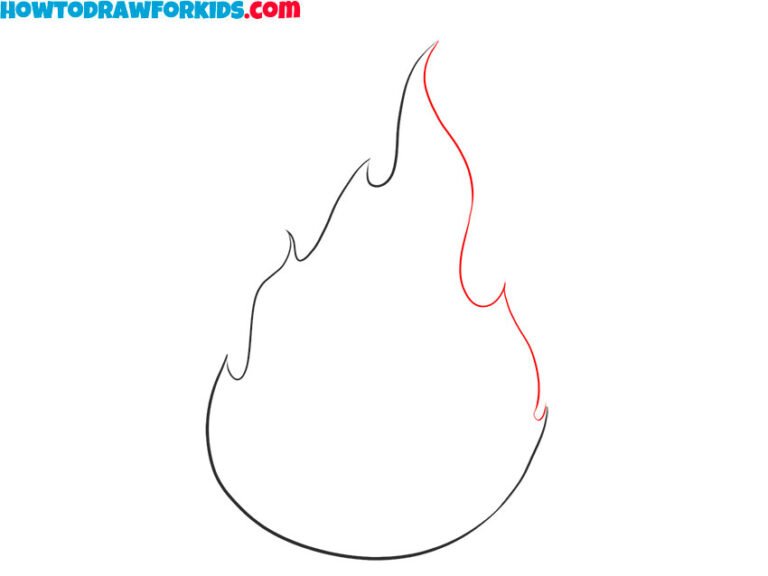 How to Draw Easy Flames Easy Drawing Tutorial For Kids