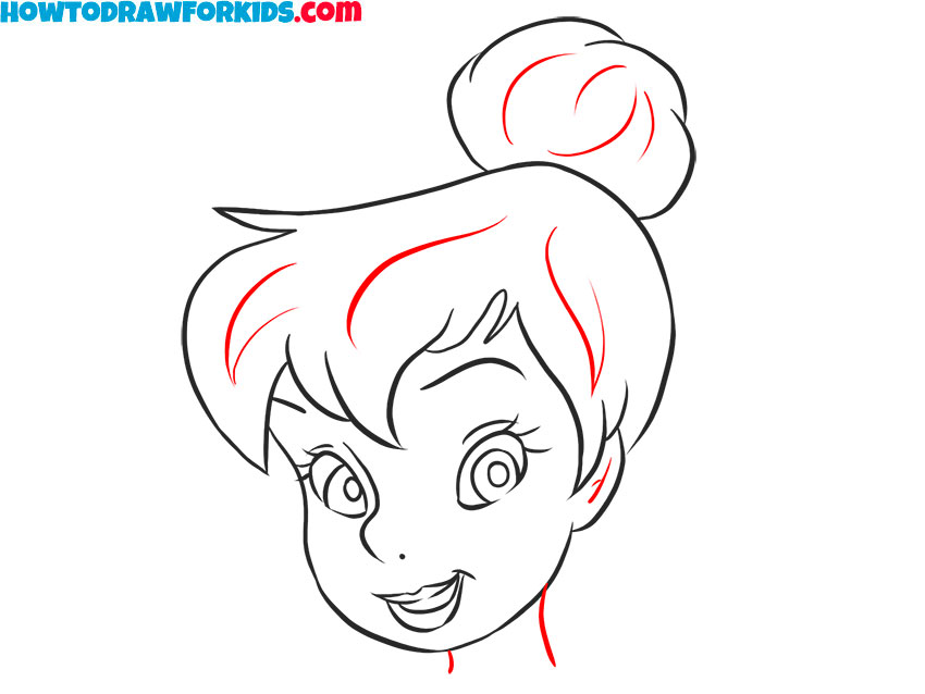 How to draw beautiful Tinkerbell Face