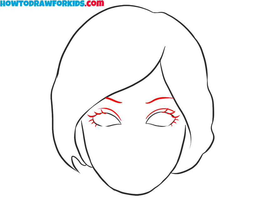 How to draw cartoon barbie face