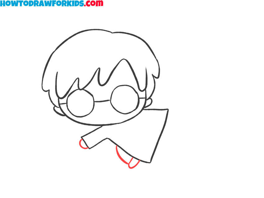 How to draw chibi Harry Potter