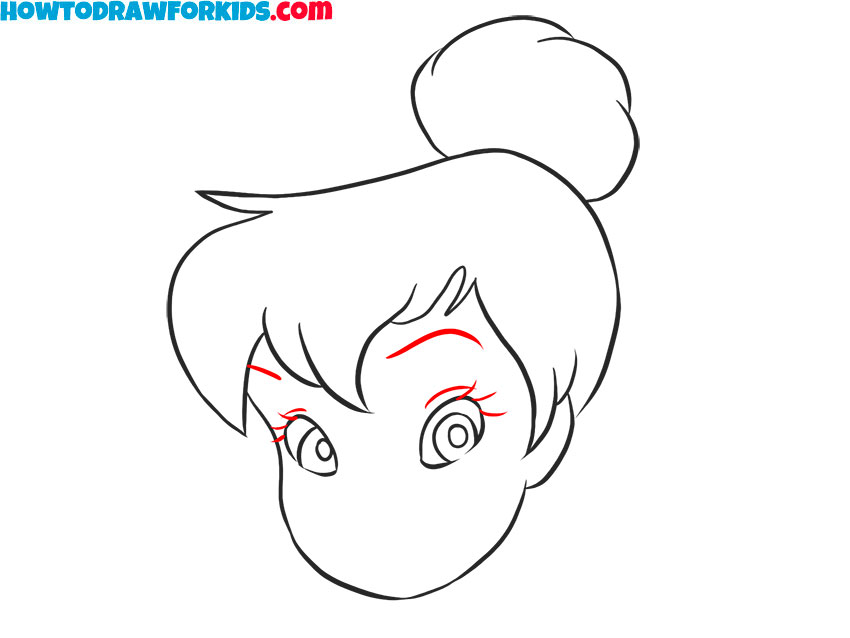 How to draw funny Tinkerbell Face