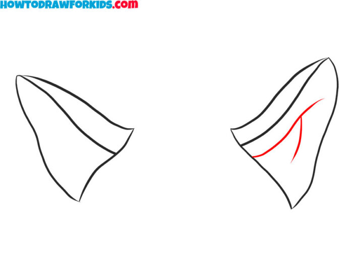 How to Draw Dog Ears - Easy Drawing Tutorial For Kids