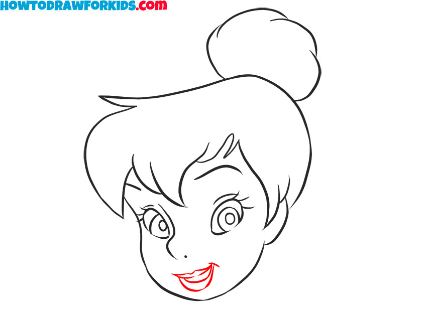 How to draw realistic Tinkerbell Face