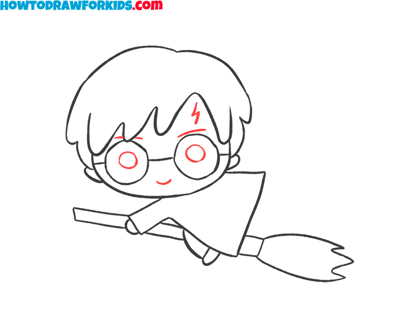 How to draw сute Harry Potter