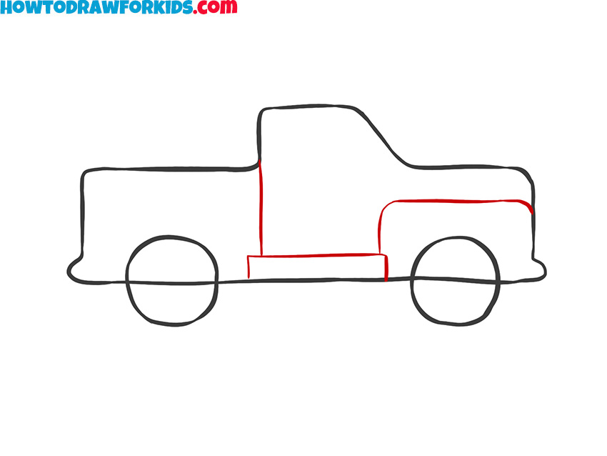 Learn how to draw a simple truck step by step easy