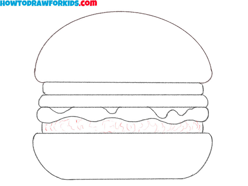 a burger drawing tutorial