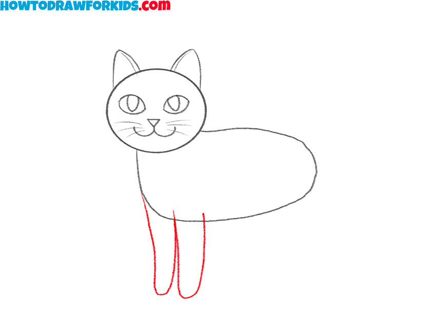 a cat drawing guide