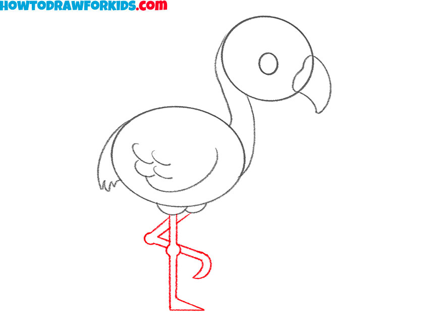 a flamingo drawing tutorial