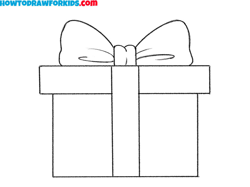 a gift box drawing tutorial