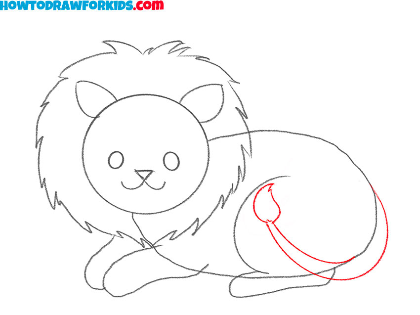 a lion drawing tutorial