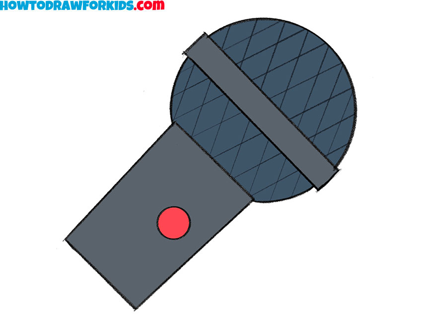 How to Draw a Microphone - Easy Drawing Tutorial For Kids