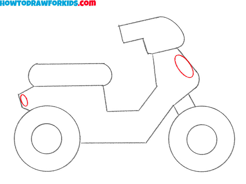 a moped drawing guide