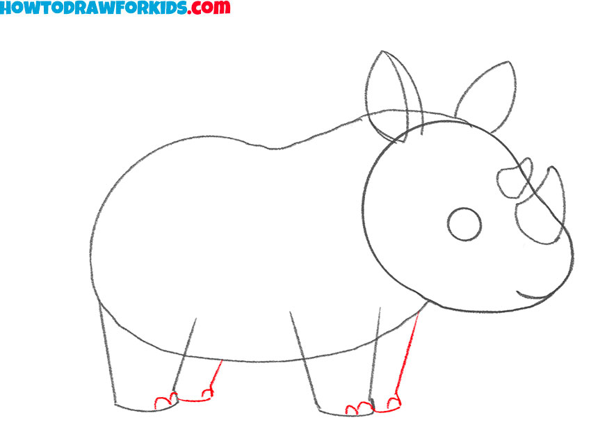 a rhinoceros drawing guide