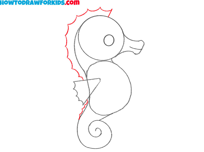 a seahorse drawing tutorial