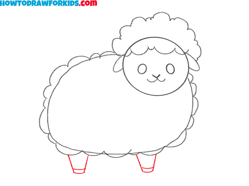 a sheep drawing guide