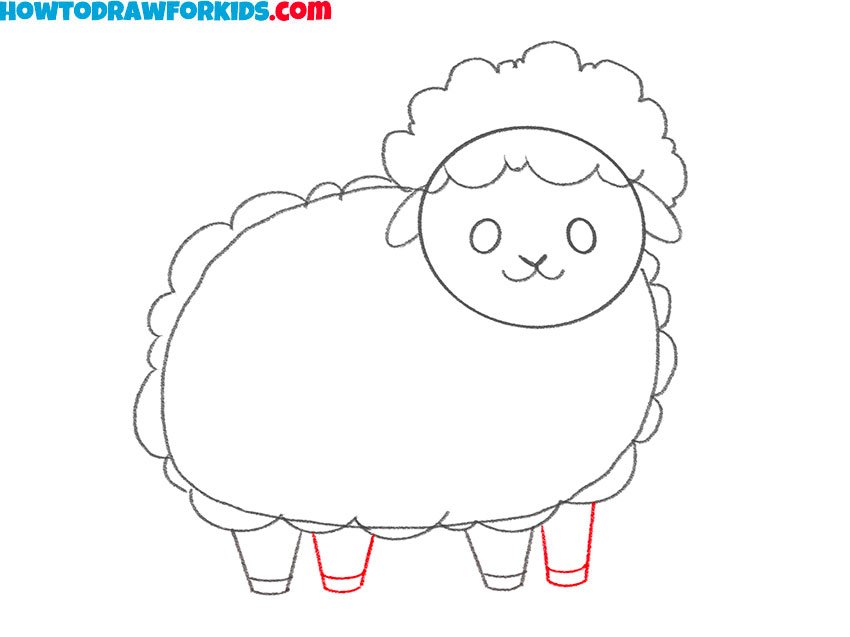 a sheep drawing tutorial