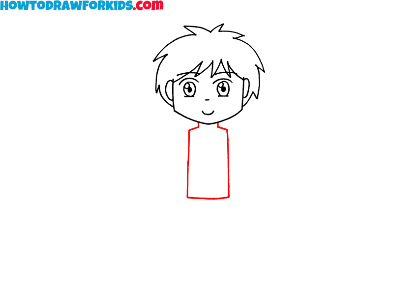 anime boy drawing easy