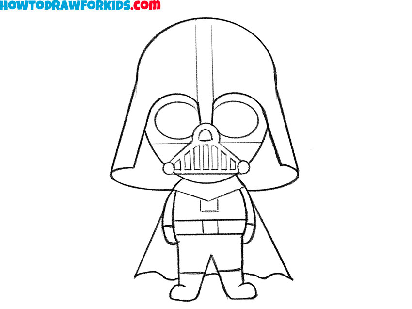 easy way ro draw Darth Vader