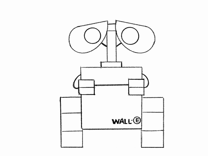 easy way ro draw WALL-E