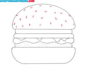 How to Draw a Burger - Easy Drawing Tutorial For Kids