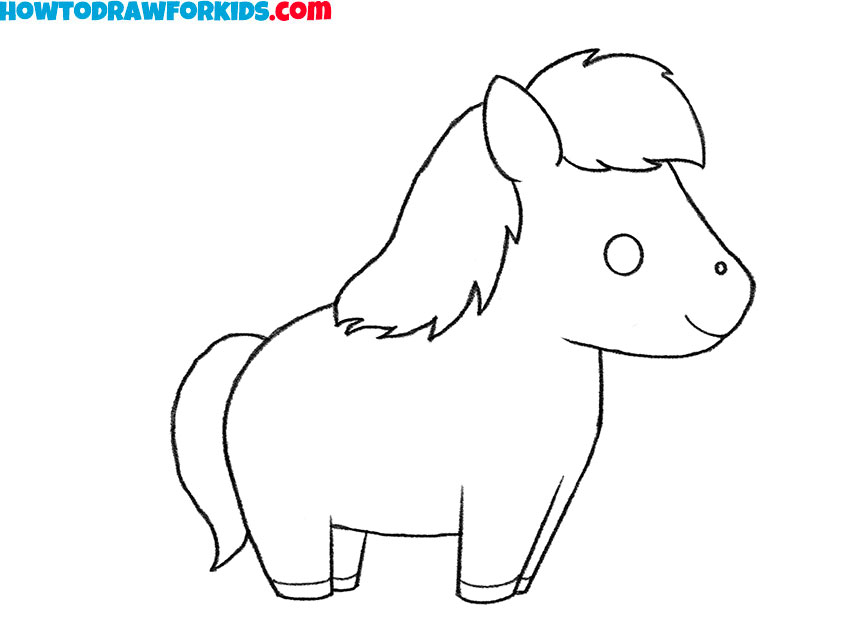 easy way ro draw a horse