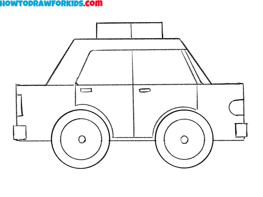 easy way ro draw a police car
