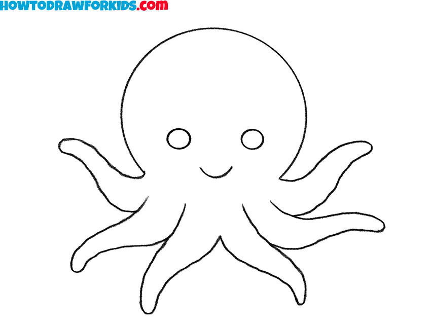 easy way ro draw an octopus