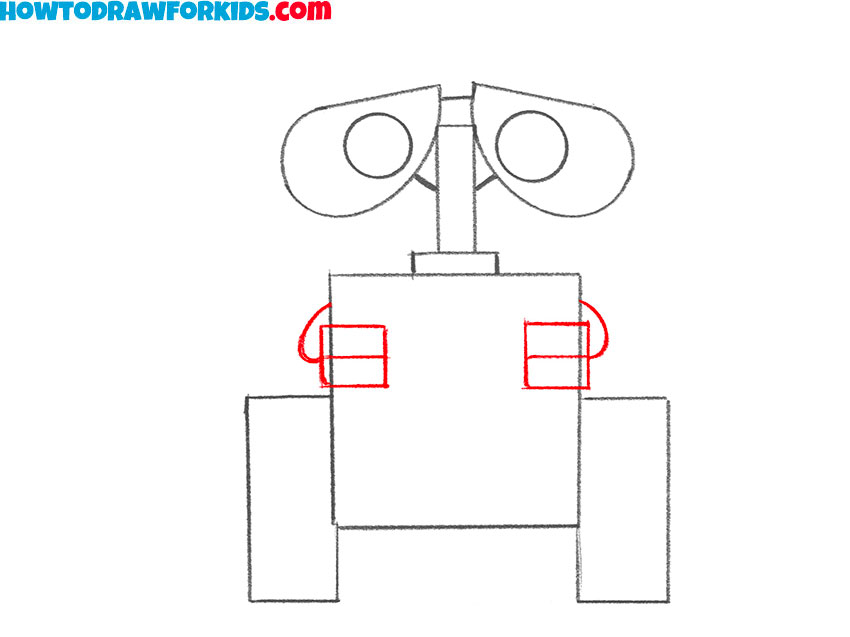 how to draw WALL-E for kids easy