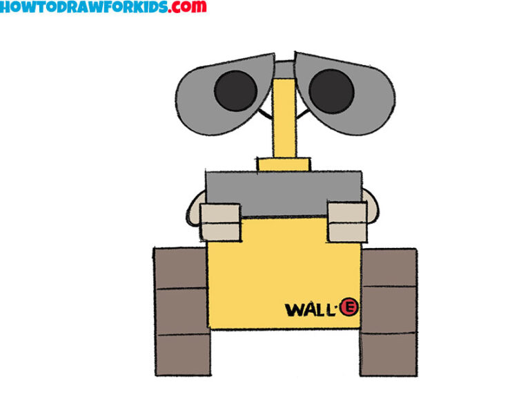 How to Draw WALLE Easy Drawing Tutorial For Kids