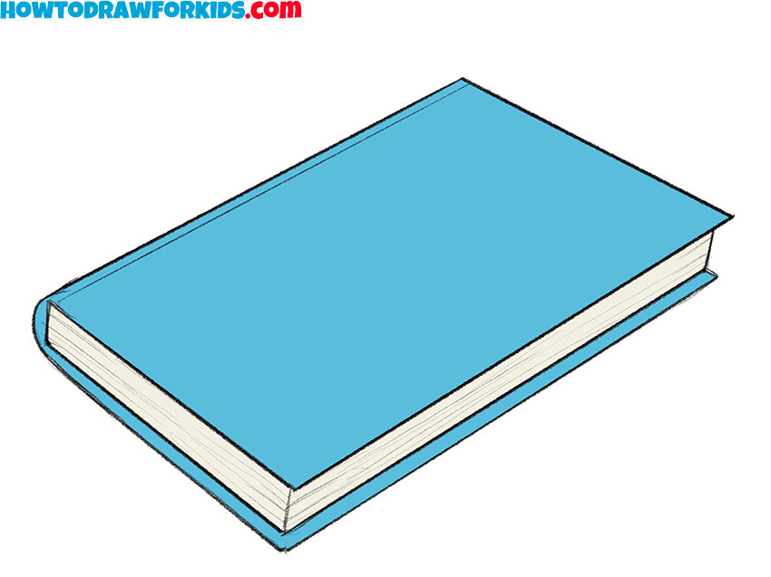 how to draw a book for kids easy
