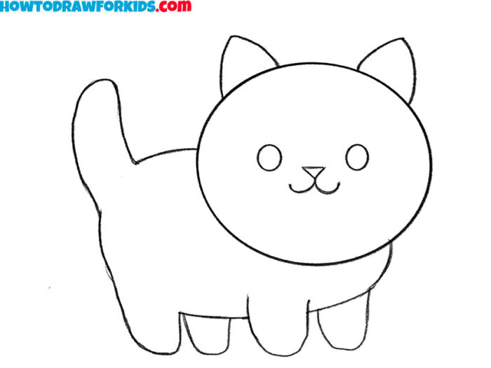 How to Draw a Cat With a Pencil - Easy Drawing Tutorial For Kids